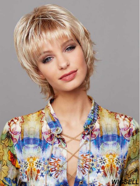 Short Straight Blonde Better Lace Wigs