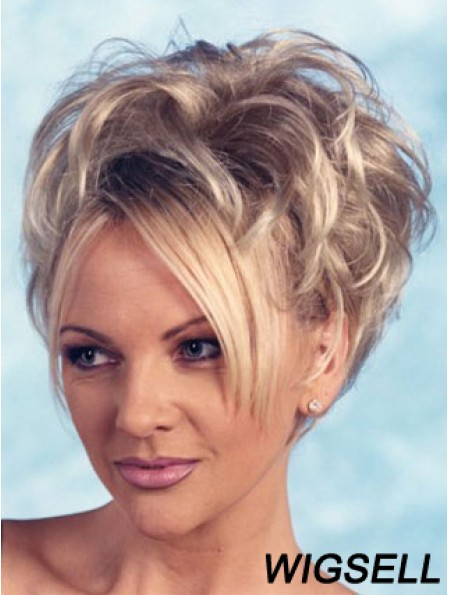 Blonde Curly 3 4 Wig For Women Online UK