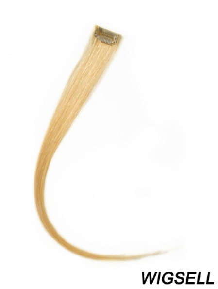 Trendy Blonde Straight Remy Human Hair Clip In Hair Extensions