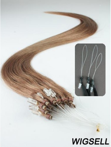 Cheapest Brown Straight Micro Loop Ring Hair Extensions