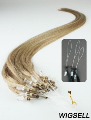 Good Blonde Straight Micro Loop Ring Hair Extensions
