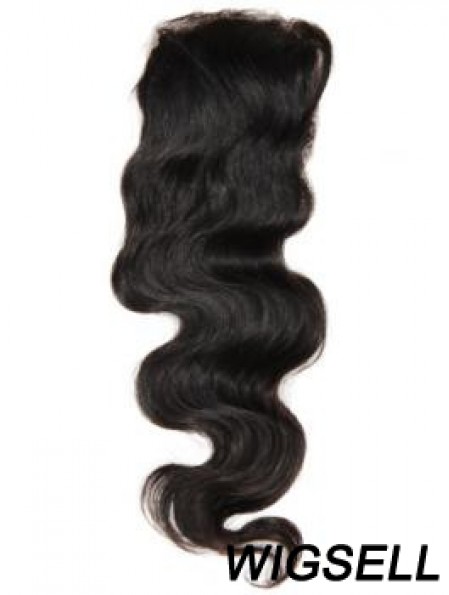 Online Black Long Wavy Lace Closures