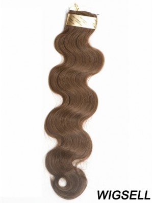 Brown Wavy Stick/I Tip Hair Extensions