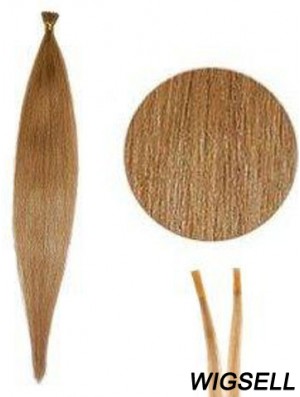 Blonde Straight Stick/I Tip Hair Extensions