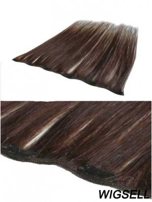 Discount Auburn Straight Remy Human Hair Clip In Hair Extensions