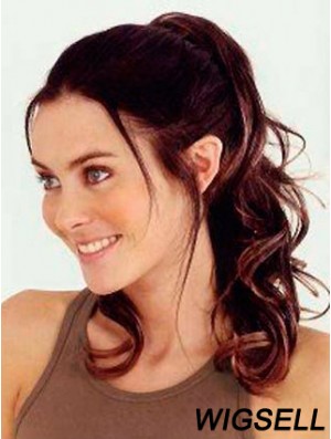 Trendy Wavy Auburn Ponytails