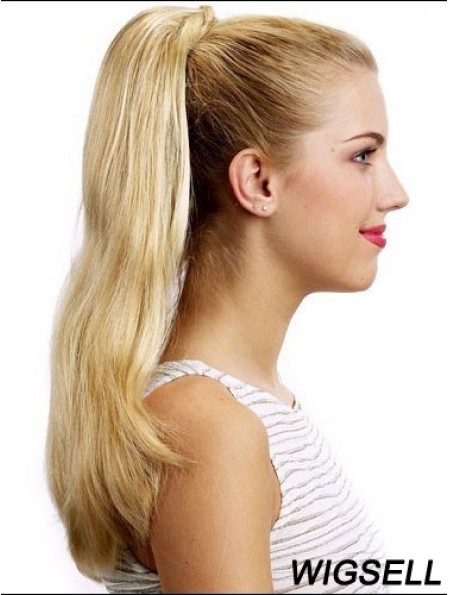 Stylish Straight Blonde Ponytails