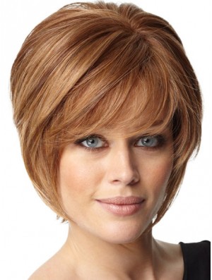 Auburn Remy Human Hair Bob Wig Short Capless Wig UK Online