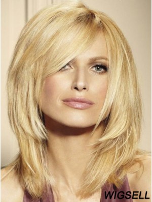 Blonde Lace Front Wigs UK Shoulder Length 16 Inch