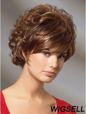 Curly Auburn Gorgeous Short Classic Wigs