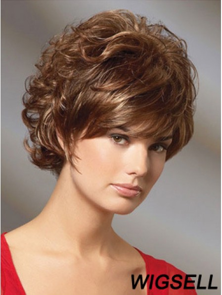 Curly Auburn Gorgeous Short Classic Wigs