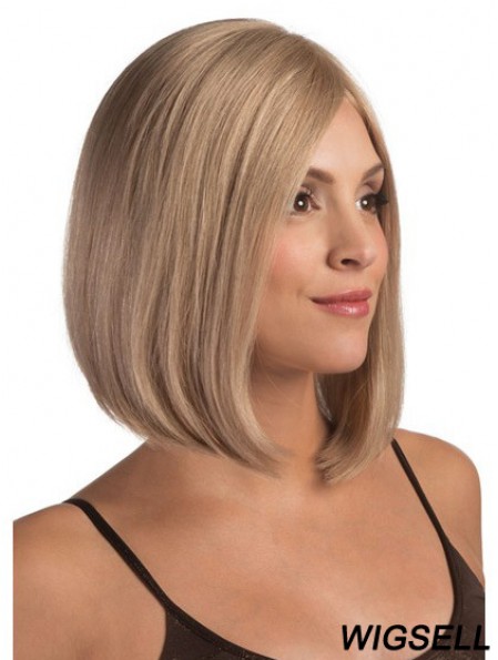 Lace Front Chin Length Straight Blonde Fashionable Bob Wigs
