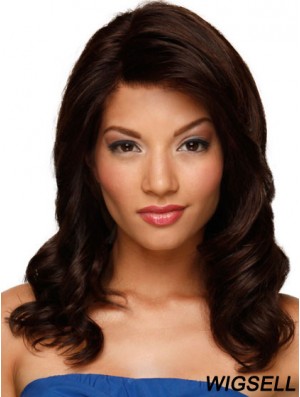 Hand Tied Lace Front Human Hair Wig Auburn Color Long Length