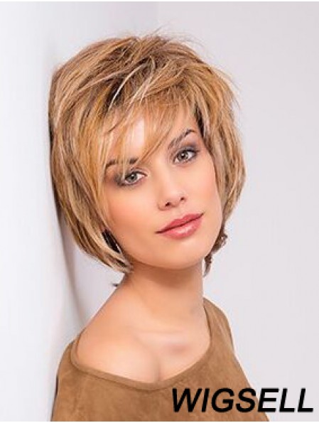 Copper Wig Bob Style Monofilament Wig Human Hair Wig Chin Length