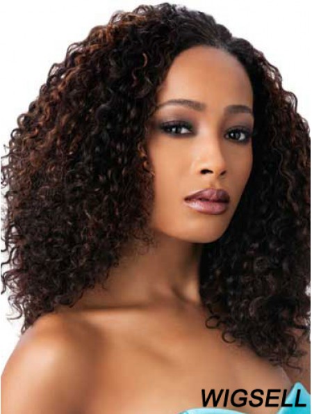African Wigs For Sale With Capless Synthetic Brown Color Kinky Style