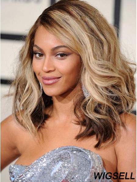 Shoulder Length Wavy Layered Lace Front 14 inch Fabulous Beyonce Wigs