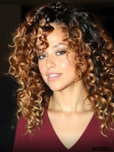 Top Long Brown Kinky Capless  Wigs