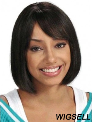 Short Hair Wigs African American Straight Style Chin Length