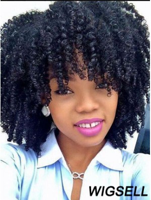 Top 12 inch Shoulder Length Kinky Wigs For Black Women