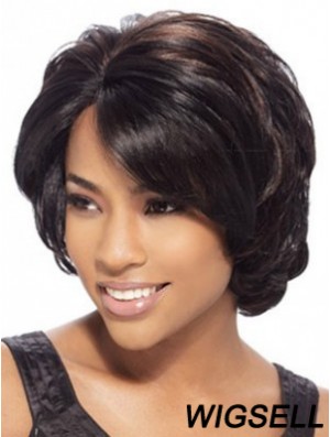 Chin Length African American Wig Brown Color Wig UK Cheap