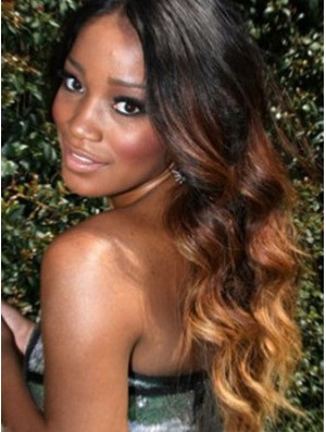 Long Wavy Without Bangs Lace Front 24 inch Incredible Black Women Wigs