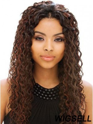 Long Auburn Without Bangs Curly Online Full Lace Wigs