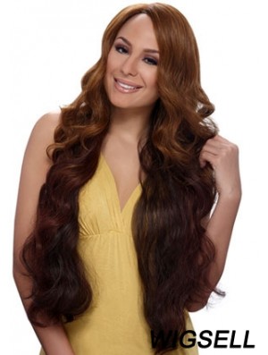 Buy African American Wigs Online With Synthetic Auburn Color Wavy Style