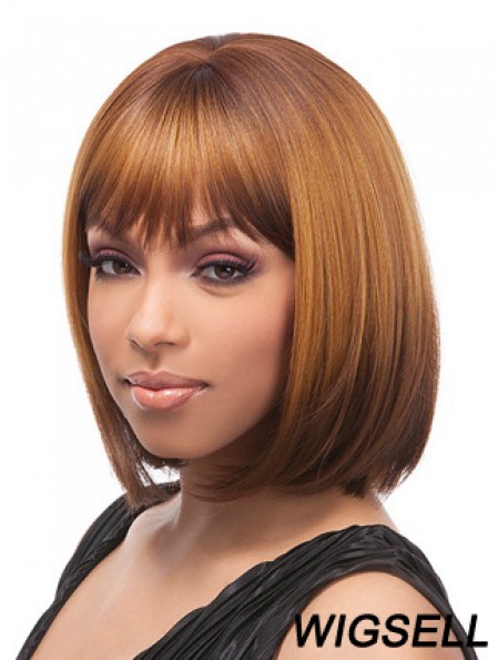 12 inch Brown Lace Front Wigs For Black Women