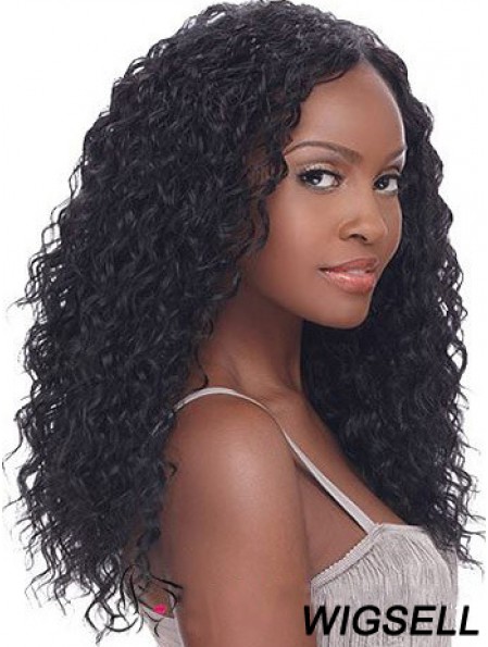 Flexibility 18 inch Long Kinky Wigs For Black Women