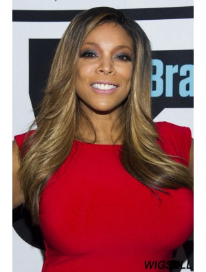 Layered Straight Blonde 22 inch Cheap Wendy Williams Wigs