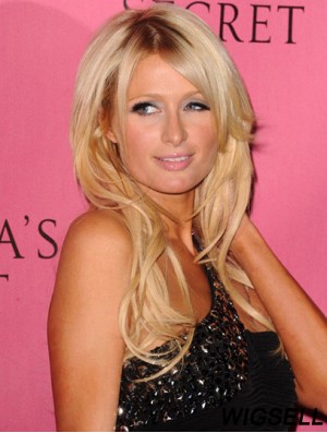 100% Hand-tied Long Wavy Layered Blonde Great Paris Hilton Wigs