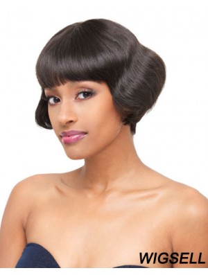 Capless Short Straight Brown Exquisite Bob Wigs