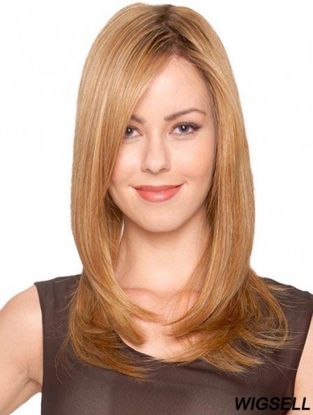 Blonde Long Wig Straight Monofilament Wig UK For Women New