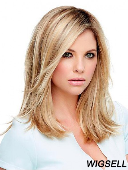 Blonde Wigs UK Shoulder Length Straight Wig Cheap