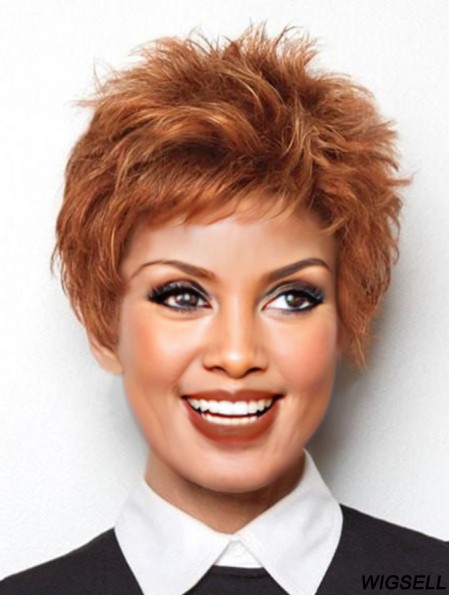 Boycuts Auburn Straight 4 inch Cropped Synthetic Raquel Welch Power Wig