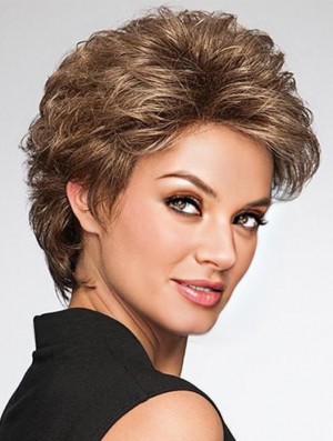 Brown Layered Wig Short Brown Wig New Women Wig Online