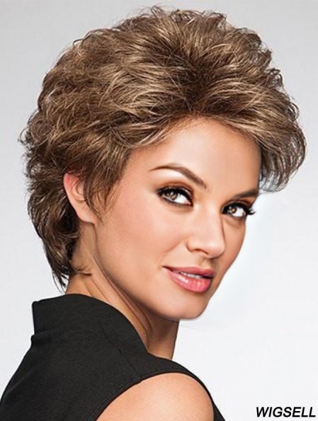 Brown Layered Wig Short Brown Wig New Women Wig Online