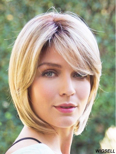 10 inch Chin Length Blonde Straight Fabulous Bob Wigs