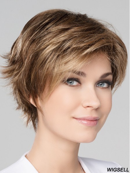 Monofilament Wig Blonde Hair Wig Short Style 8 Inch