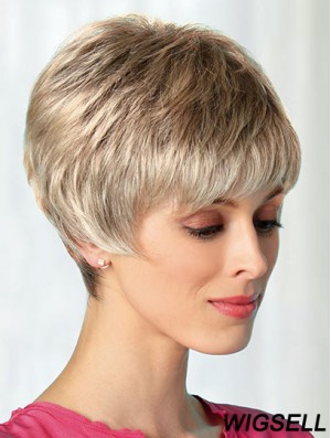 Boycuts Blonde 8 inch Best Short Wigs