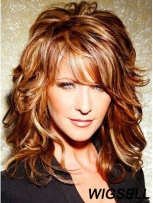 Curly Lace Front Wig Joy Behar Wig Mid Length Wig With Bangs Synthetic