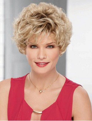 Synthetic Wigs Cheap With Capless Curly Style Layered Cut