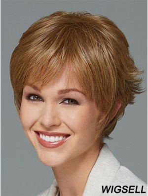 Short Boycuts Straight Blonde New Synthetic Wigs