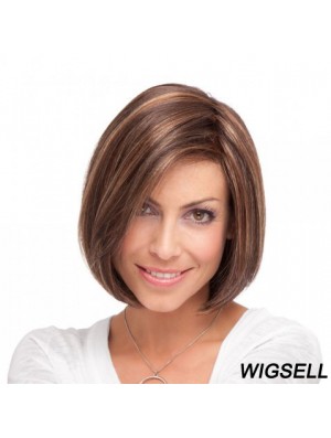 Lace Front Chin Length Straight Brown Incredible Bob Wigs