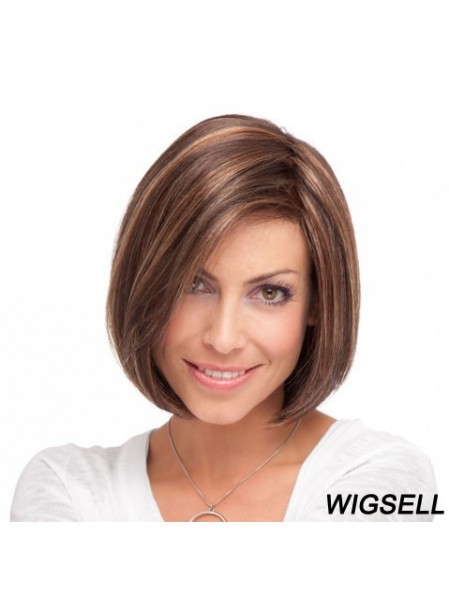 Lace Front Chin Length Straight Brown Incredible Bob Wigs