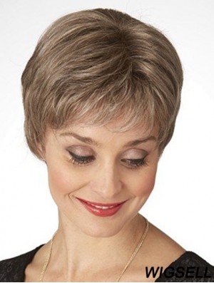 Good Brown Short Straight Classic Lace Front Wigs