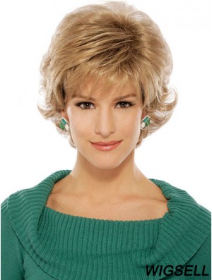 Wavy Blonde Suitable Short Classic Wigs