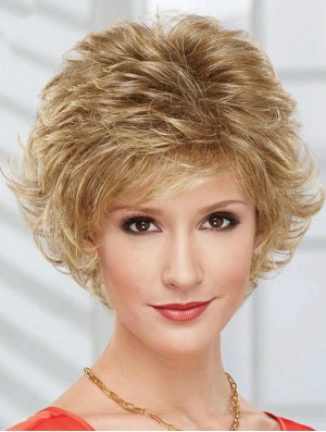 Short Wavy Capless Layered 10 inch Fabulous Synthetic Wigs