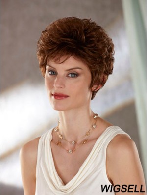 Wavy Auburn Affordable Short Classic Wigs