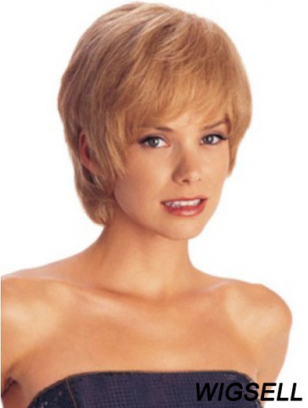 Short Layered Straight Auburn Amazing Synthetic Wigs